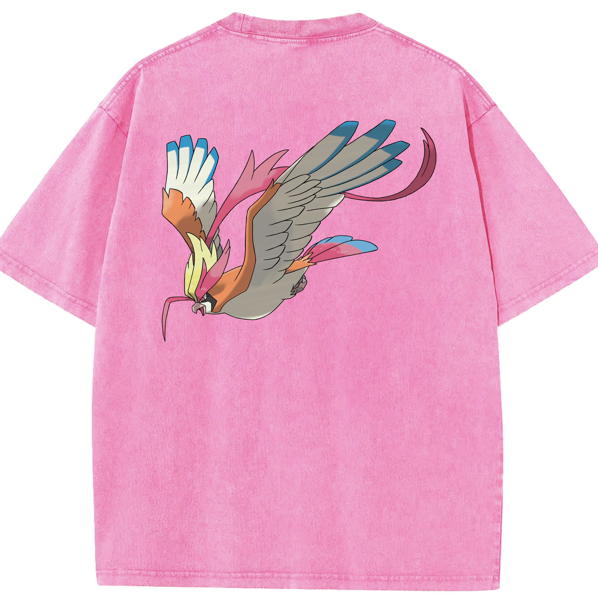 （画像用） ポケットモンスター Pokémon 綿100% ヴィンテージ風 半袖Tシャツ（背面プリント）
